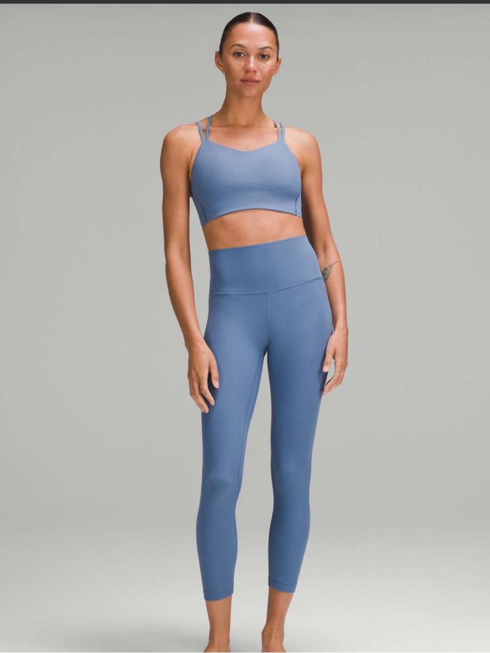 Lululemon align ribbed leggings size 10 25in oasis blue
